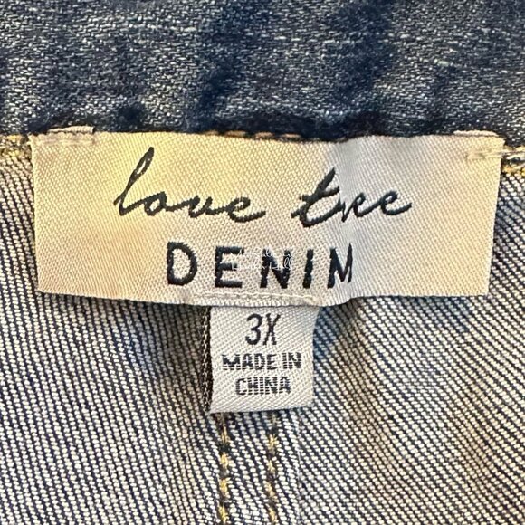 Premium Denim Love Tree NWT Distressed Stretch Shorts Size 3X - Picture 3 of 5